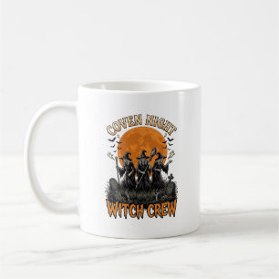 Halloween Witch Shirt Vintage Engraved Coven Night Coffee Mug