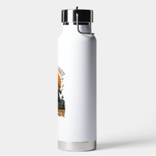 Halloween Witch Shirt Vintage Engraved Coven Night Water Bottle