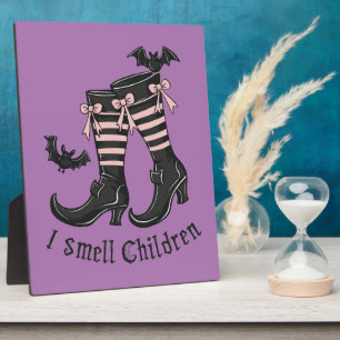 Halloween Witch Shoes Plaque