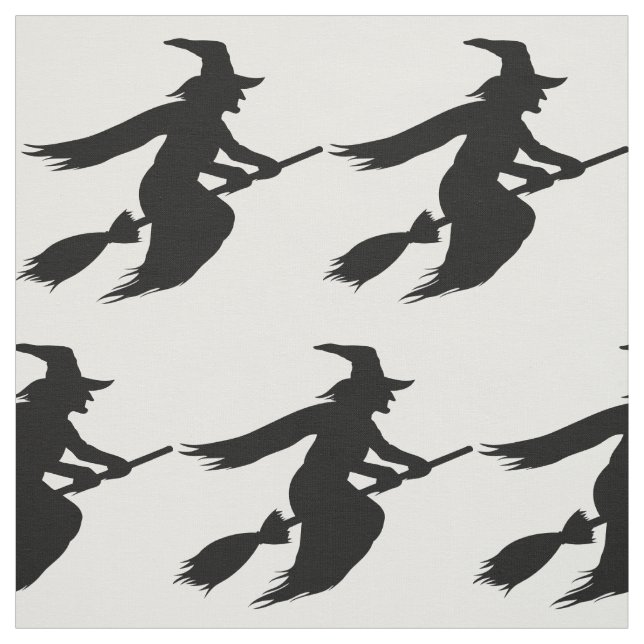 Halloween Witch Silhouette Fabric (Swatch)