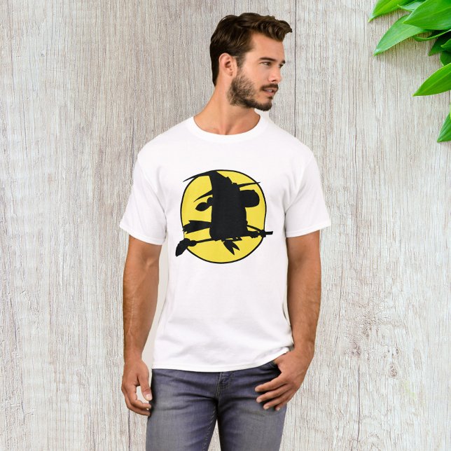 Halloween Witch Silhouette T-Shirt (Creator Uploaded)