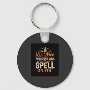 Halloween Witch Spell Graphic_1 Keychain