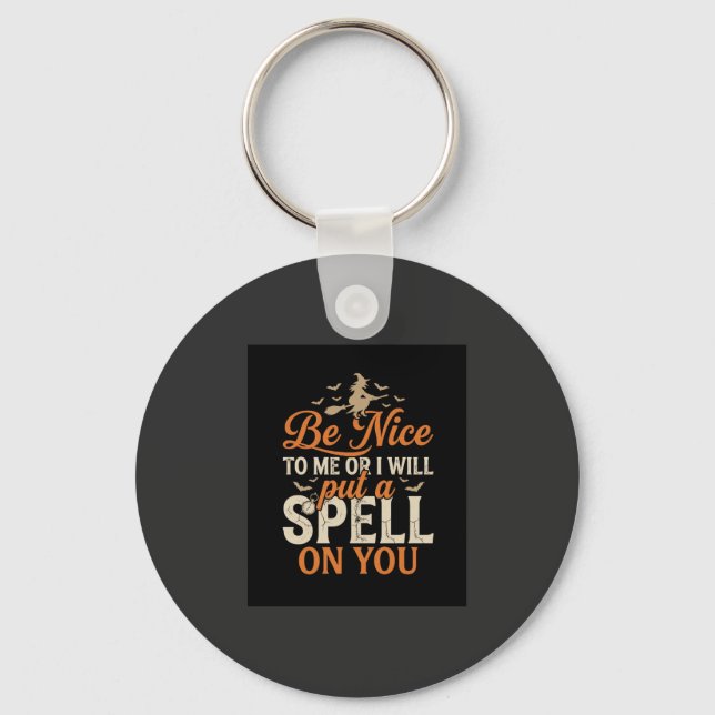 Halloween Witch Spell Graphic_1 Keychain (Front)