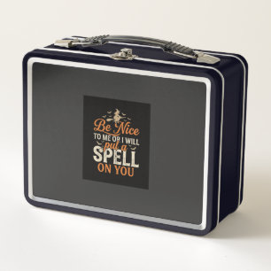 Halloween Witch Spell Graphic_1 Metal Lunch Box