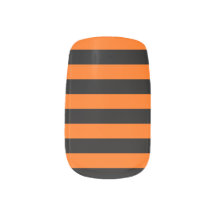 Halloween Witch Style Orange and Black Stripes
