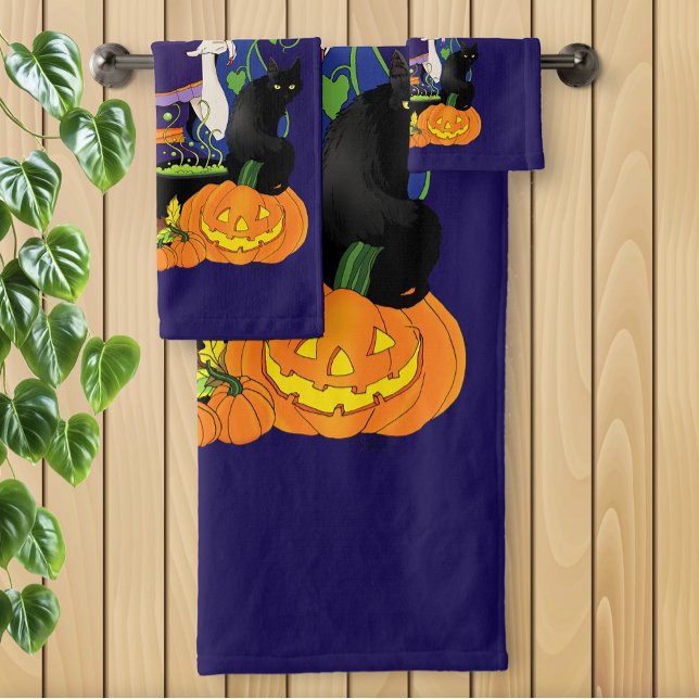 Halloween Witch Sugar Skull Bath Towel Set (Creator Uploaded)