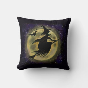 Halloween Witch Throw Pillow