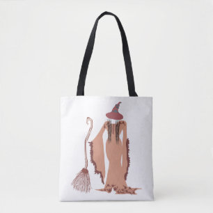 Halloween Witch Tote Bag