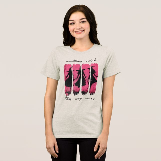 Halloween Witch Tri-Blend Shirt (Front Full)