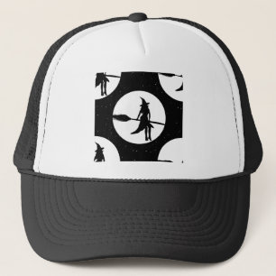 halloween witch trucker hat