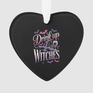 Halloween Witch Wine � Drink Up Ornament