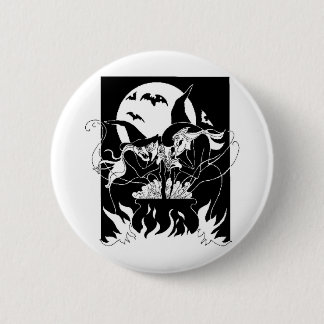 Halloween Witches 2 Inch Round Button