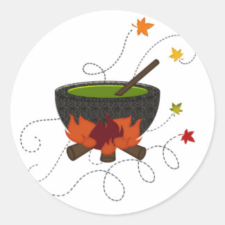 Halloween Witches Brew Classic Round Sticker