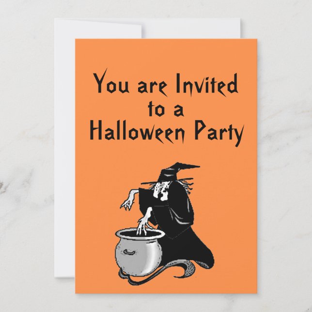 Halloween Witches Brew Party Invitation (Front)