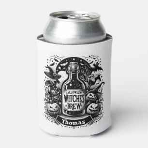 Halloween Witches Brew Personalized Can Cooler