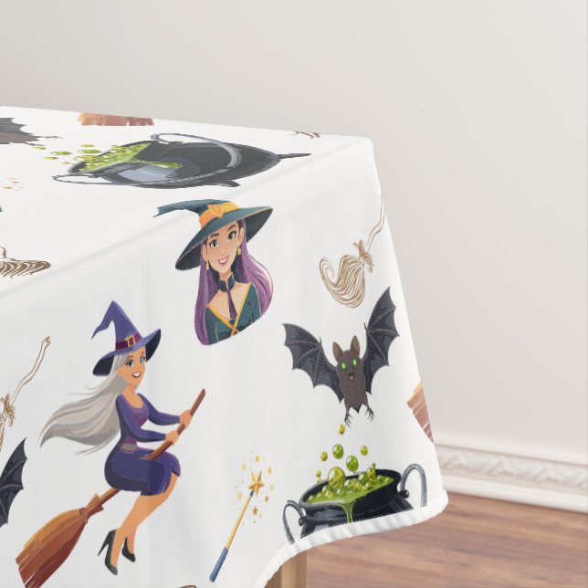 Halloween Witches Brew Tablecloth (In Situ)