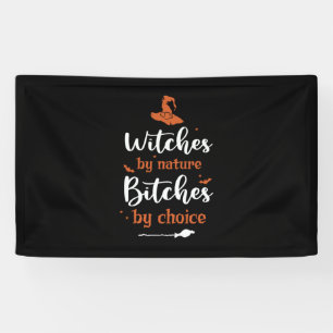Halloween Witches by Nature Birthday Banner