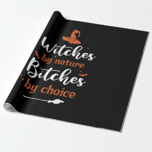Halloween Witches by Nature Birthday Wrapping Paper