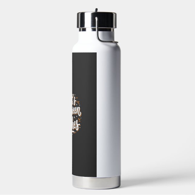 Halloween Witches Cute Witch Quote Design_1 Water Bottle (Left)