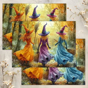 HALLOWEEN WITCHES DECOUPAGE TISSUE PAPER