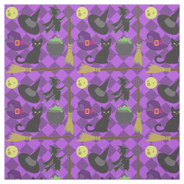 Halloween Witches Fabric (Swatch)