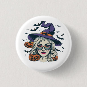 halloween witches funny halloween 1 inch round button