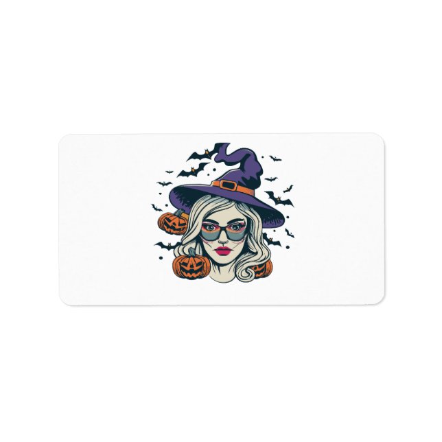 halloween witches funny halloween label (Front)