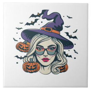 halloween witches funny halloween tile