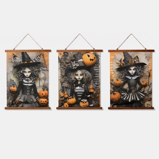 Halloween witches hanging tapestry (Triple)