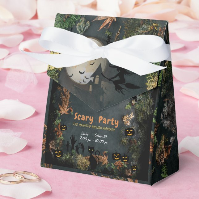 Halloween Witches Party Night  Planner Invitation Favor Box (Wedding)