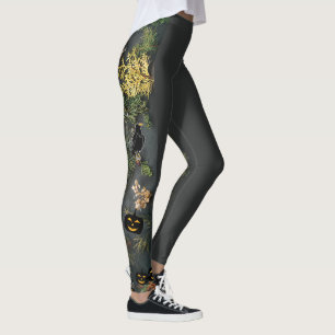 Halloween Witches Party Night  Planner Invitation Leggings