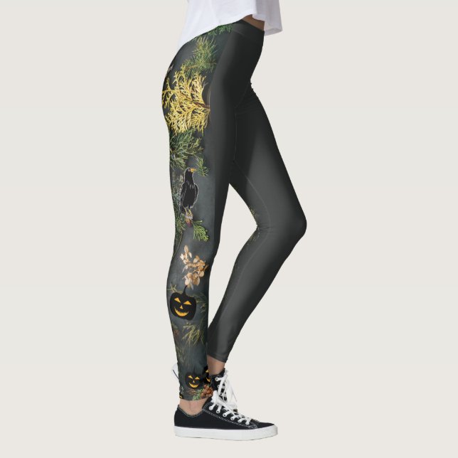 Halloween Witches Party Night  Planner Invitation Leggings (Right)
