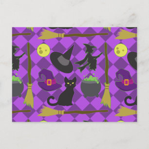 Halloween Witches Postcard