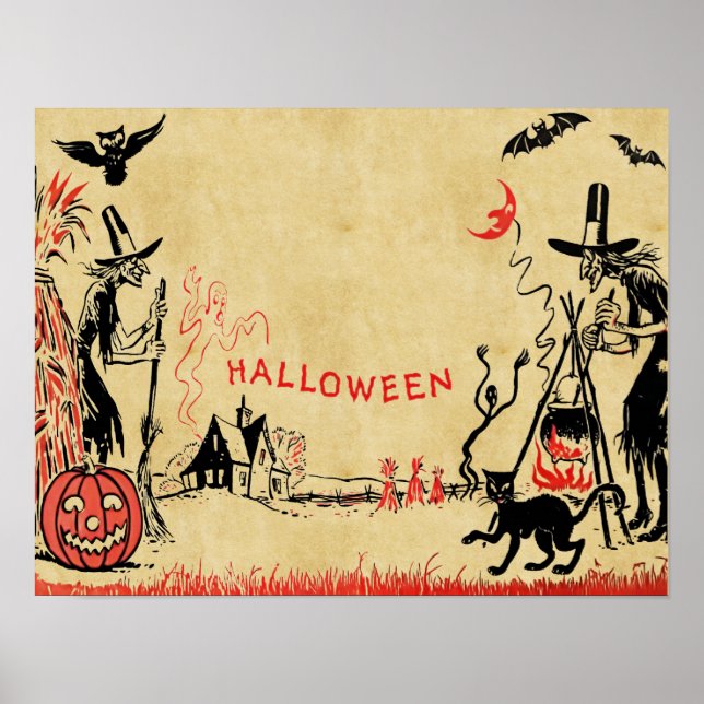 Halloween Witches Poster (Front)