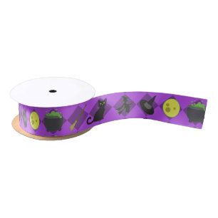 Halloween Witches Satin Ribbon