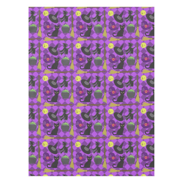 Halloween Witches Tablecloth (Front)