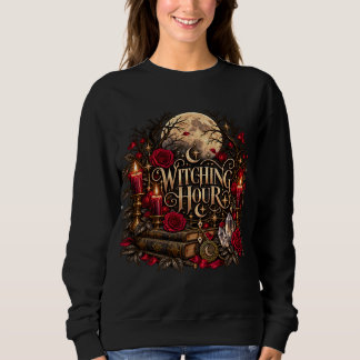 Halloween Witching Gothic Moon Roses Witchy hoodie