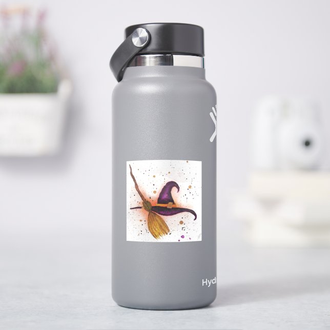Halloween Witch's Hat and Broom (HydroFlask)