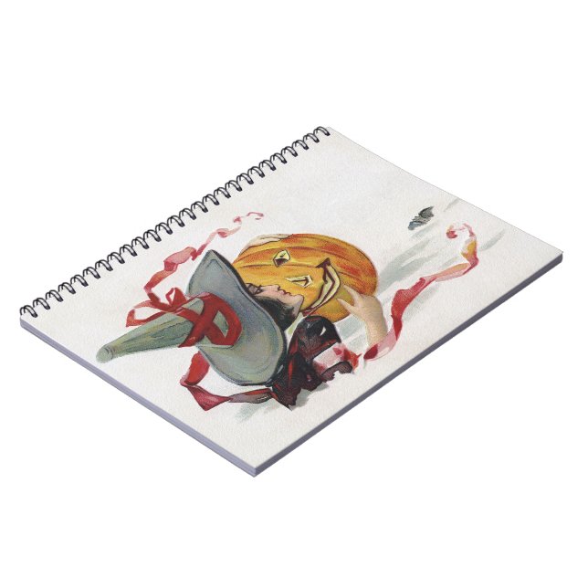 Halloween Witch's Kiss: Magic Jack o Lantern Notebook (Left Side)