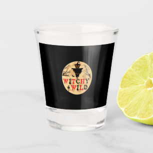 Halloween Witchy And Wild Birthday Shot Glass