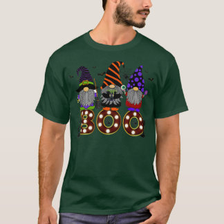 Halloween Witchy Bat Pumpkin Gnome Boo T-Shirt
