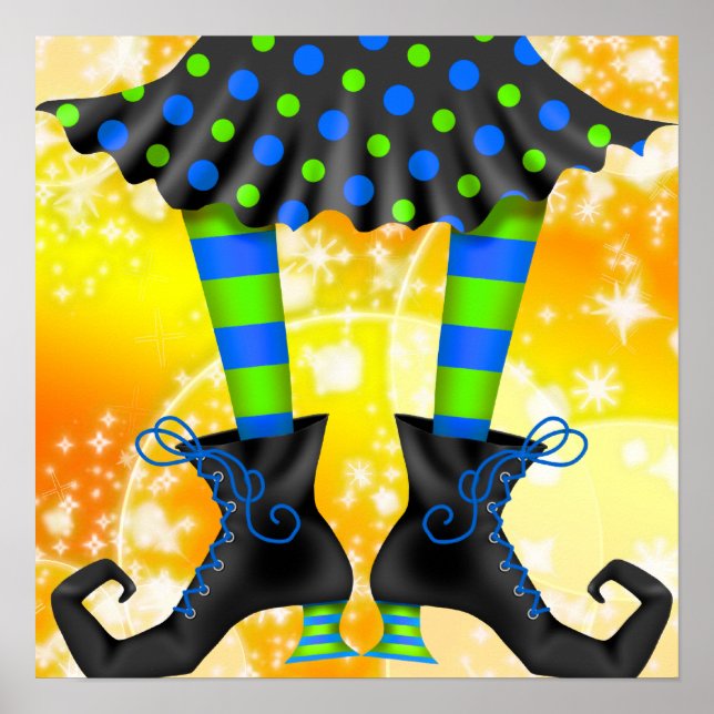 Halloween Witchy Legs - SRF Poster (Front)