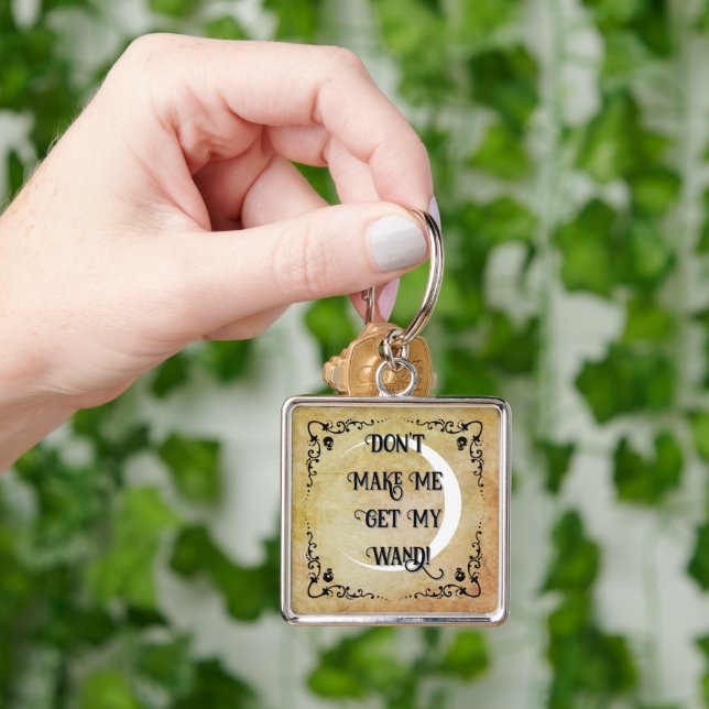 Halloween Witchy Quote  Keychain (Hand)