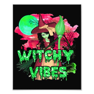 Halloween Witchy Vibes Photo Print