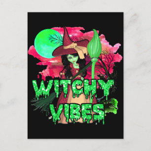 Halloween Witchy Vibes Postcard