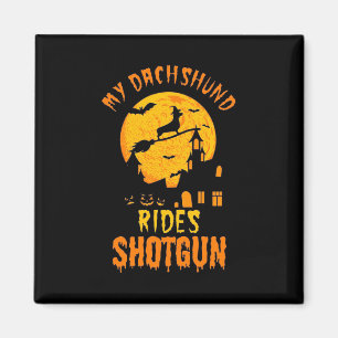 Halloween With My Dachshund Magnet