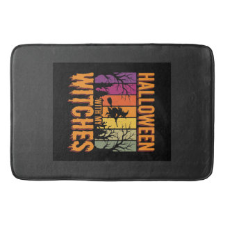 Halloween With My Witches Retro Sunset Bath Mat