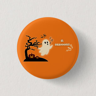 Halloween with Venezuelan Design - Fun Party 1 Inch Round Button