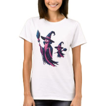 Halloween Wizard and Baby - Tall Hat and Wand Desi