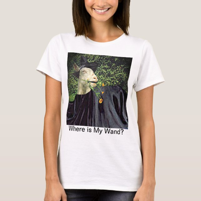 Halloween Wizard Goat T-Shirt (Front)